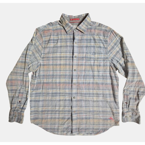 Tommy Bahama‎ Mens Coastline Cord Long Sleeve Shirt L Button Up Corduroy Cotton - Picture 1 of 10